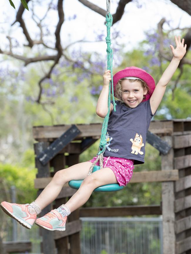 Sophie Sligo has loved her time at the Everton Park Child Care and Development Centre, one of just eight centres in Queensland rated ‘excellent’. Picture: Renae Droop