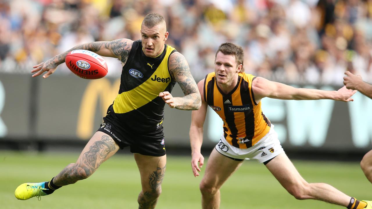 Richmond and Hawthorn have never played each other in a final before. Photo: Michael Klein