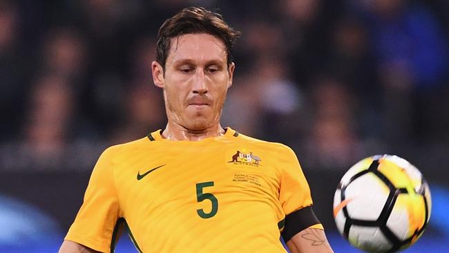 Mark Milligan looks set to captain the Socceroos in the absence of Mile Jedinak.