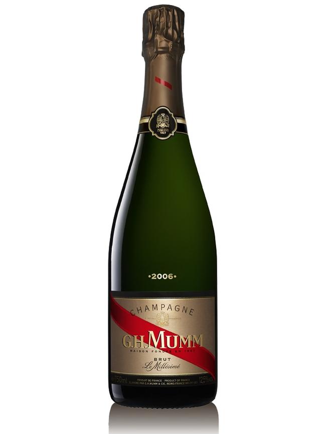 GH Mumm Champagne.