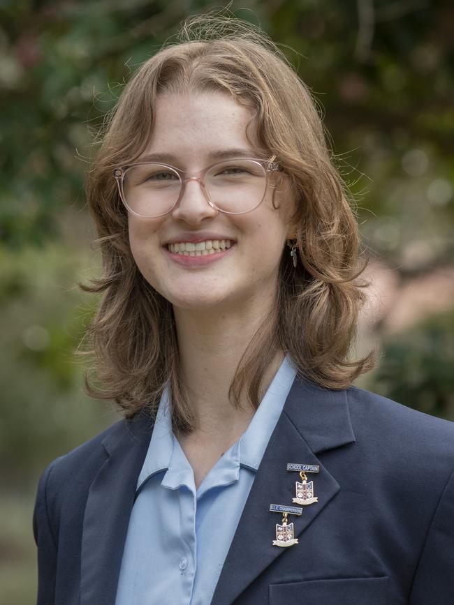 Pennant Hills High School captain Nia Michelson. Picture: Supplied.