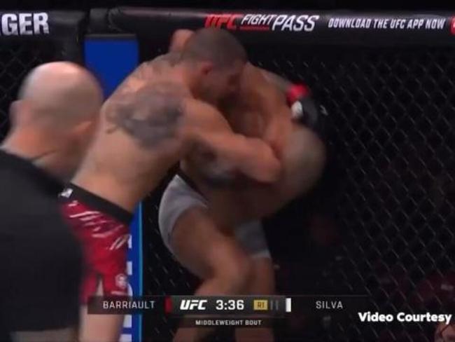 Barriault's brutal elbow KOs Bruno Silva