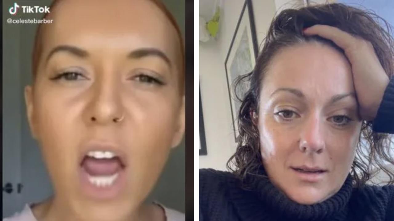 'Celestie' also had the perfect response to an anti-vaxxer who was fuming she got the vaccine. Picture: TikTok/Celeste Barber.