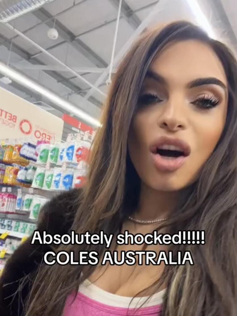 A current Coles promotion has left shoppers reeling. Picture: TikTok/Letisha Malakooti