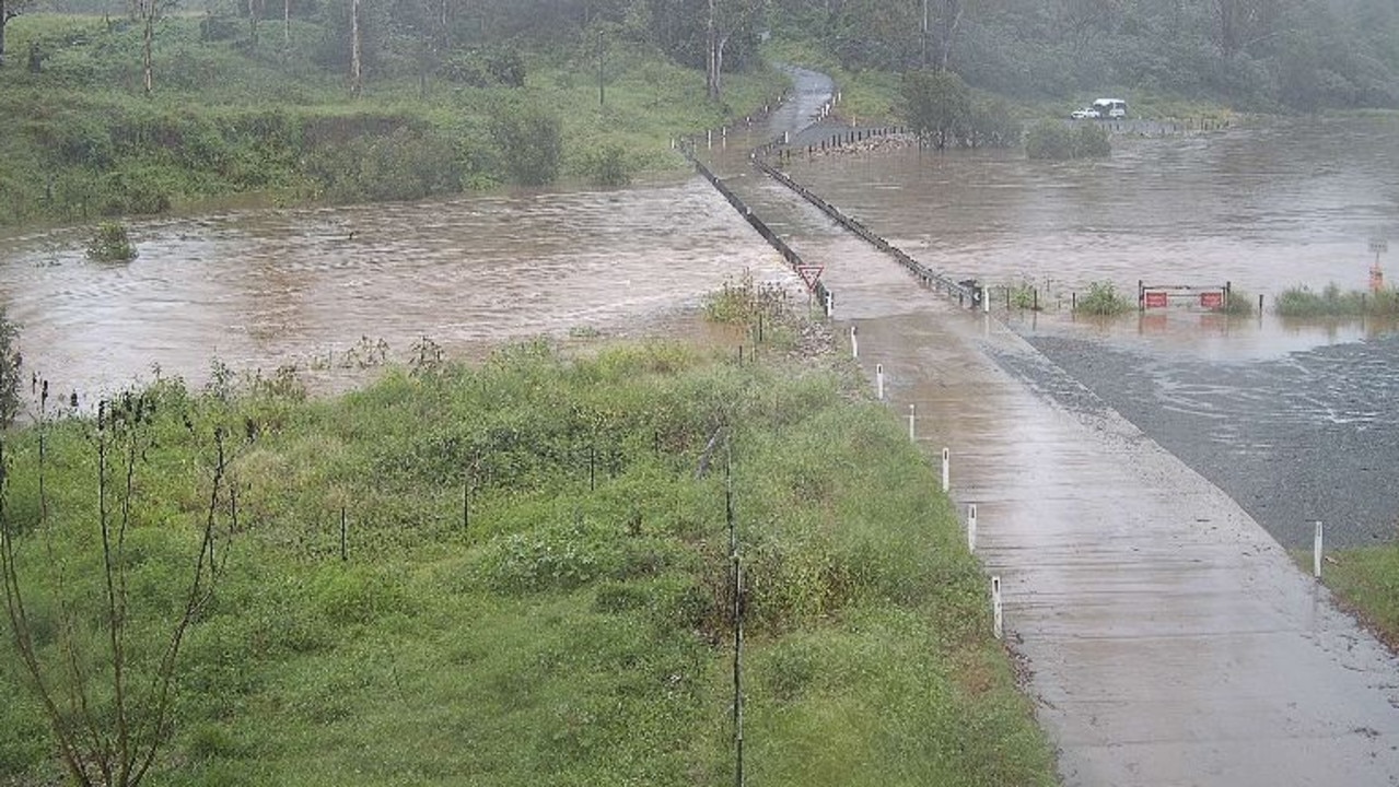 Savages Crossing at Fernvale, west of Brisbane on Tuesday morning. Picture: Qld Govt