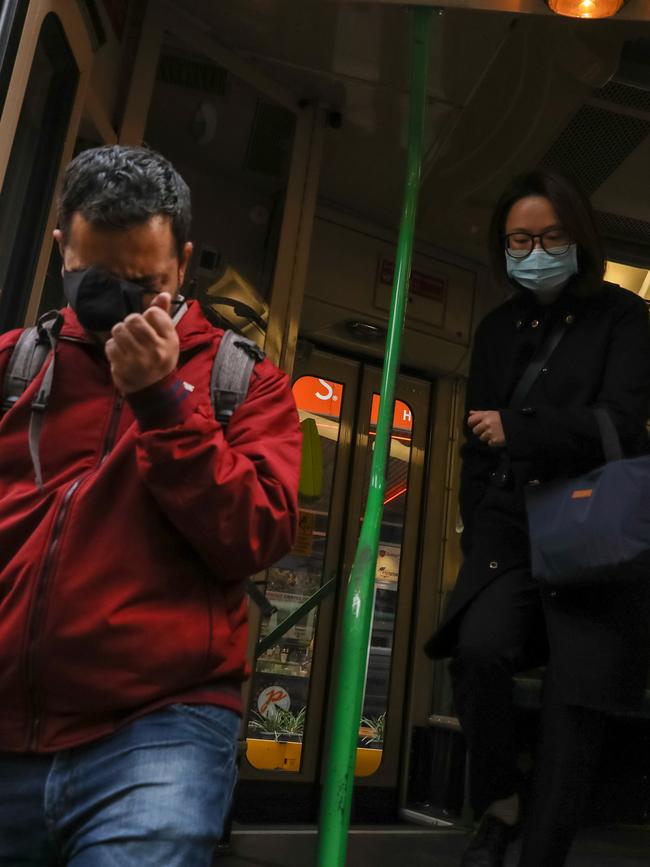 Masks are back on more than just public transport. Picture: Getty