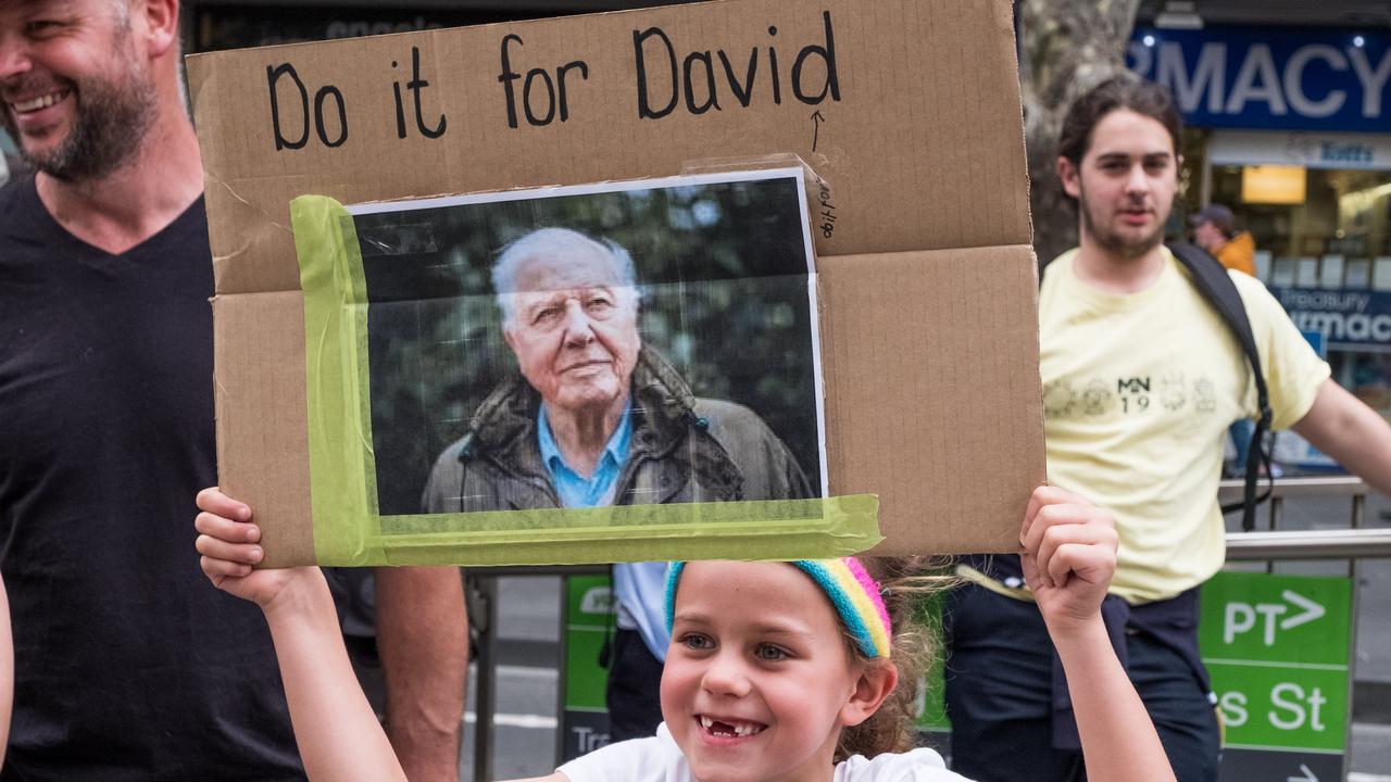 Sir David praised the young people who participated in climate protests. Picture: Asanka Ratnayake/Getty Images