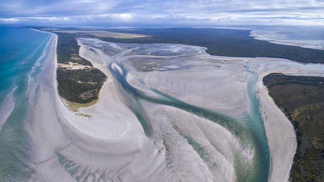 Robbins Island, in Tasmania's far northwest, is a haven for thousands of migratory and resident bird species, but also the proposed site for a 100-turbine wind farm. Picture: Bob Brown Foundation