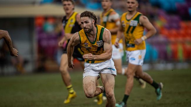 Dylan Landt in the 2023-24 NTFL Men's Grand Final between Nightcliff and St Mary's. Picture: Pema Tamang Pakhrin