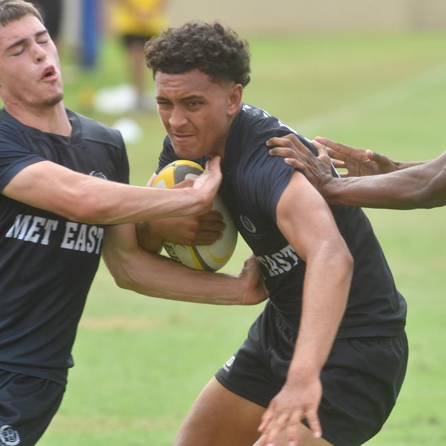 QLD Rugby Union State Championships (17-18 years boys) at the Townsville Sports Precinct. Friday May 23. Metro East against Capricorn. Picture: Evan Morgan
