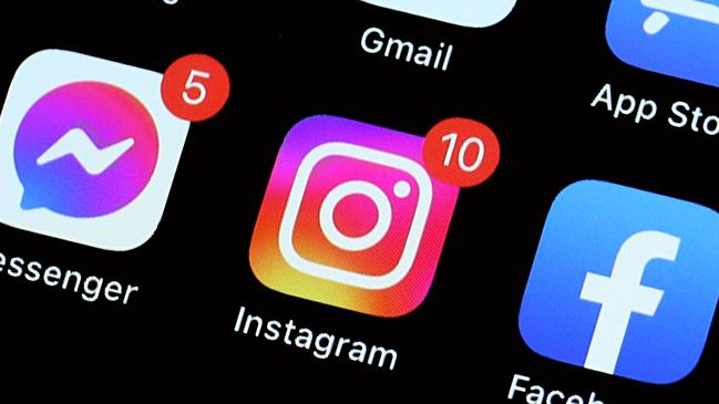 SYDNEY, AUSTRALIA - NewsWire Photos JANUARY 20, 2023: Editorial generic stock image of an iPhone with the popular apps: Instagram, Messenger and Facebook prominent on its home screen. Picture: NCA NewsWire / Nicholas Eagar