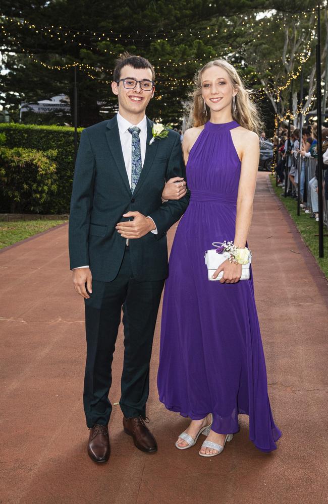 Ned Murry and partner Claire Bell at St Mary's College formal at Picnic Point, Friday, March 22, 2024. Picture: Kevin Farmer