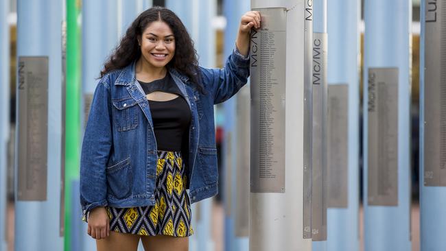 Elyse Sene-Lefao is a Kings Park local who is a featured artist in this year's Schools Spectacular. Photo: Anna Warr.