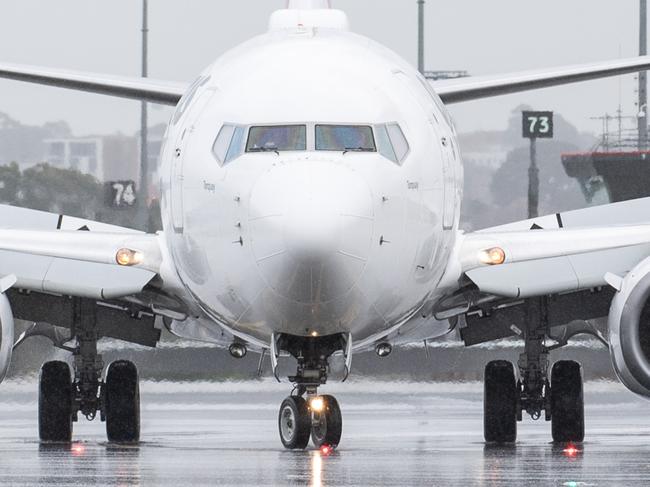 SYDNEY, AUSTRALIA - NewsWire Photos May 6, 2021: A Qantas aircraft taxiing at Sydney Airport.Picture: NCA NewsWire / James Gourley