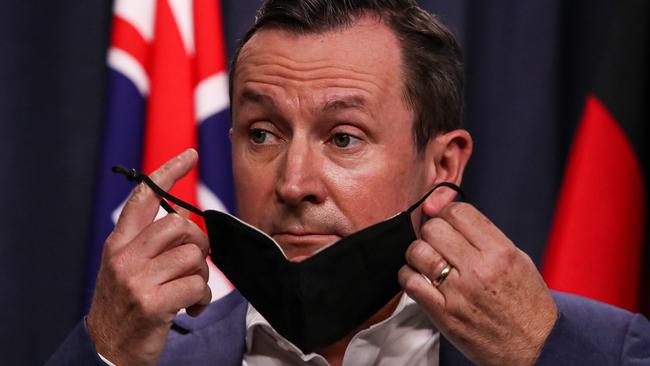 West Australian Premier Mark McGowan said on Monday the latest lockdown had been the ‘circuit breaker’ needed to limit community spread. Picture: Colin Murty