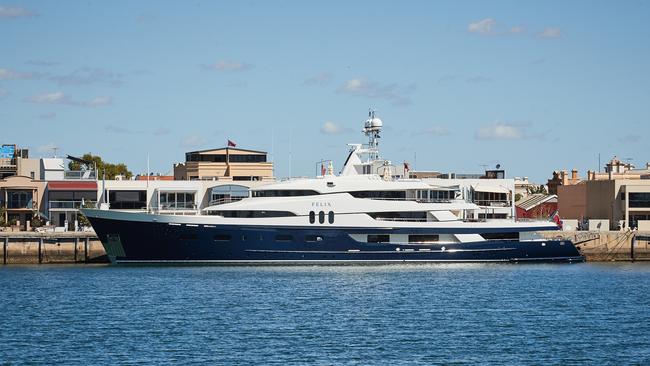 Felix Super Yacht in Port Adelaide