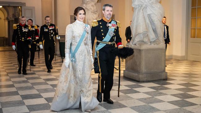 Denmark’s Queen Mary and King Frederik X arrive at Christiansborg Palace in Copenhagen on January 6. Picture: Emil Nicolai Helms / Ritzau Scanpix / AFP