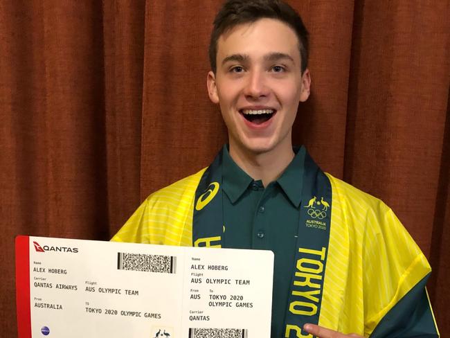 Alex Hoberg, 18, is off to his first Olympics after making theshooting team, announced on April 17. Picture supplied by Alex Hoberg.