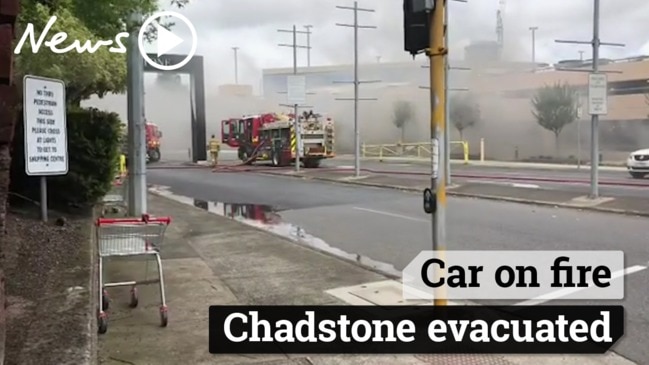 Car on fire at Chadstone Shopping Centre