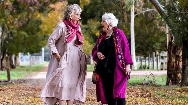 Maggie Beer and Stephanie Alexander together in Victoria .Credit: Jason Robins/instagram