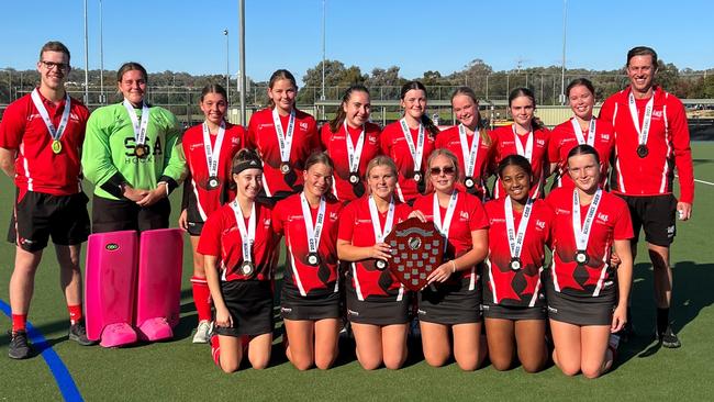 The victorious Illawarra Academy of Sport Girls Hockey side. Photo: Contributed