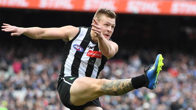 Collingwood won’t match North Melbourne’s offer for Jordan de Goey. Picture: AAP