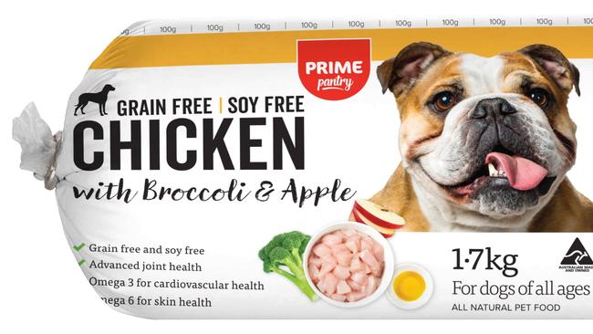 One of Prime100’s petfood products designed for dogs with food sensitivity.