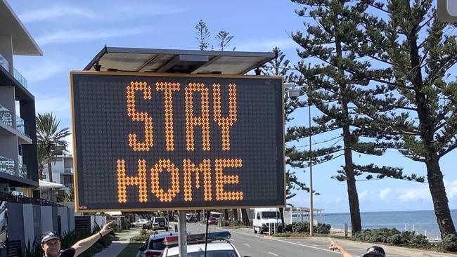 Police are urging residents to stay home and follow lockdown restrictions after issuing several fines in the Moreton region.