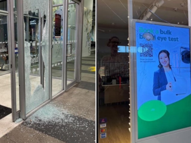 A man armed with a hammer has been arrested began allegedly smashing up windows in a popular shopping centre in Melbourne. Police were called to Westfield Southland shopping centre on the Nepean Hwy in Cheltenham about 8.40pm after several reports of a man allegedly smashing shop windows with a hammer. Picture: Supplied