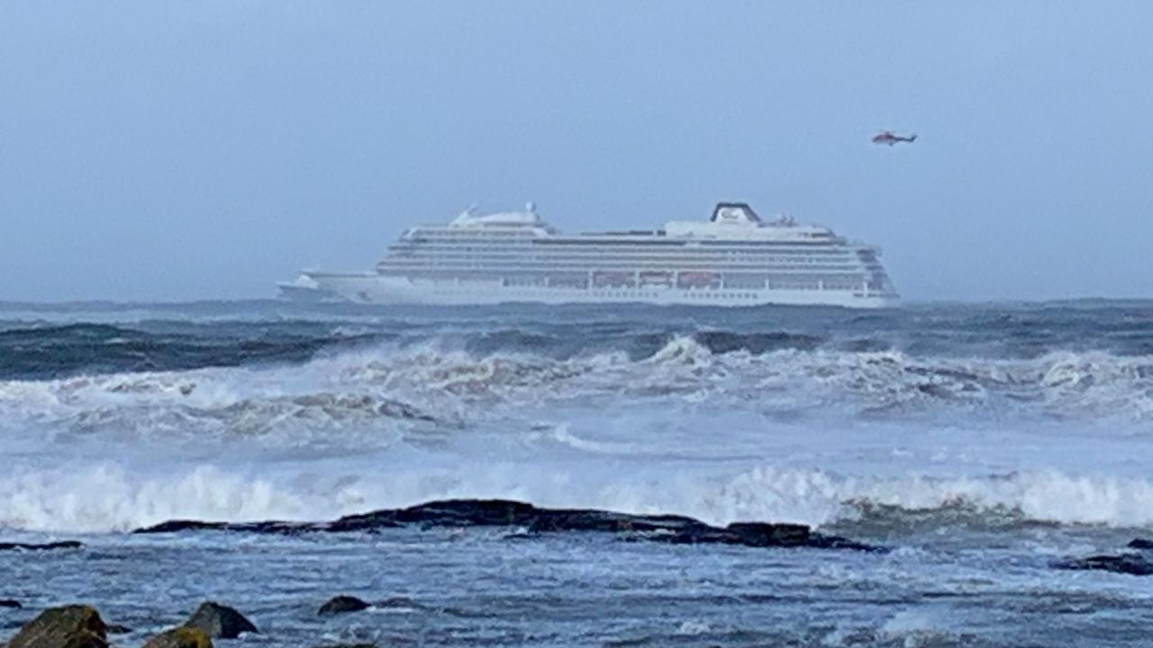 Norway breathed a collective sigh of relief on Monday after the dramatic rescue of a stricken cruise ship off its coast. Picture: Odd Roar Lange/NTB Scanpix/AFP.