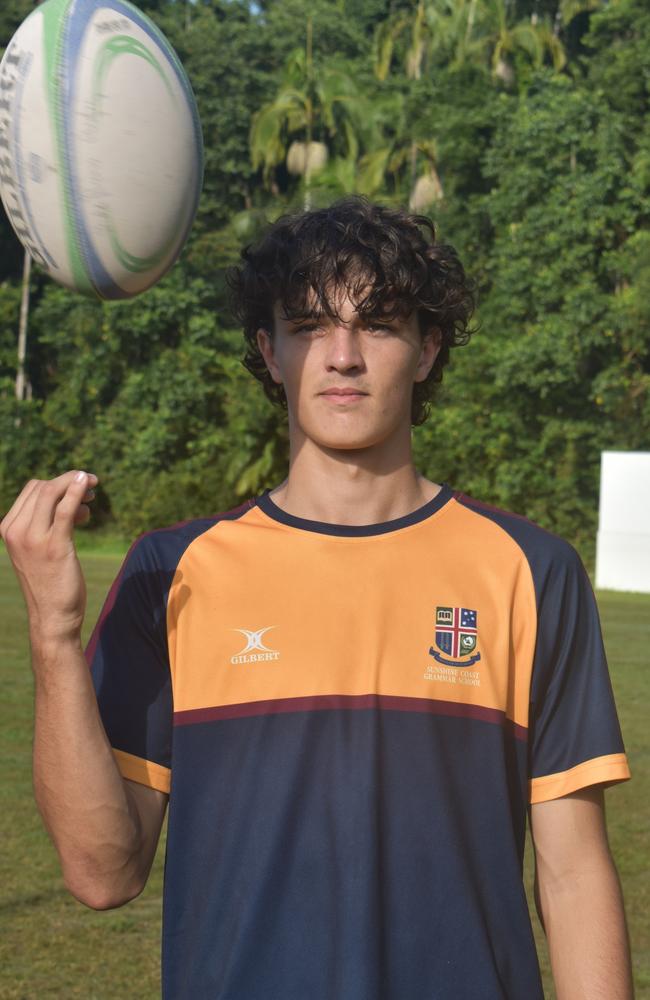 Finn Prass has been identified as a player to watch for his Sunshine Coast Grammar rugby union team in 2022. Picture: Eddie Franklin