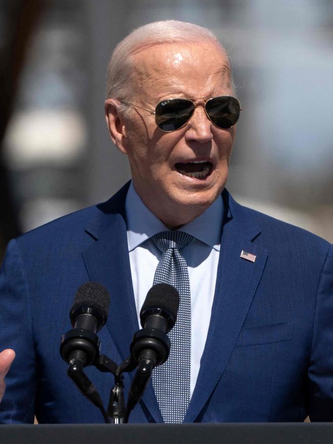 US President Joe Biden handed down a significantly softened set of rules designed to encourage more EVs Picture: Getty Images/AFP.