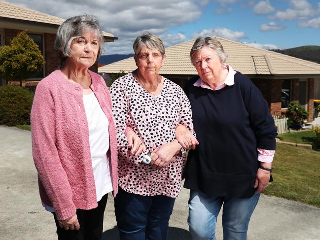 Judy Cooper, Addrienne Stephens and Jean Kingston are all renting residents at Redwood Village.  Renters at Redwood Village in Kingston are facing an uncertain future with the end of a government housing scheme.  Picture Nikki Davis-Jones