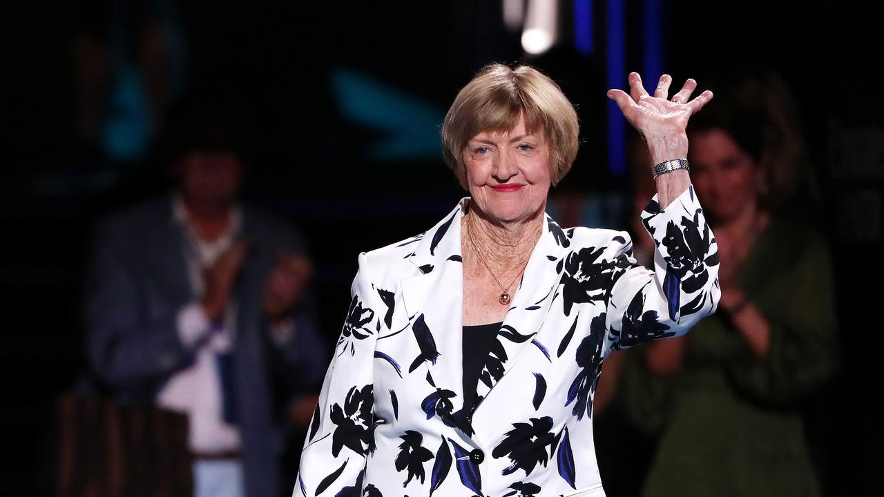 Margaret Court at the 50th anniversary of her Calendar Grand Slam. Picture: Mark Stewart