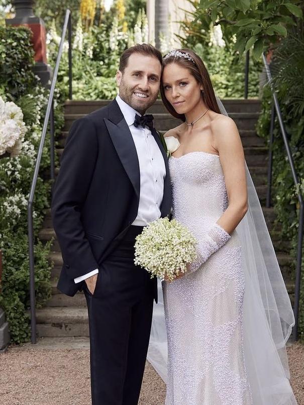 Georgia and Matthew Danos at their wedding.