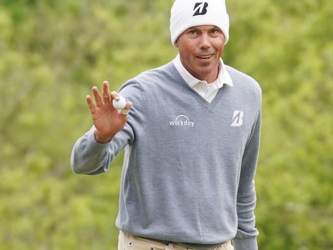 AUSTIN, TEXAS - MARCH 31: Matt Kuchar of the United States reacts to his putt on the 17th green in his match against Lucas Bjerregaard of Denmark during the semifinal round of the World Golf Championships-Dell Technologies Match Play at Austin Country Club on March 31, 2019 in Austin, Texas. (Photo by Darren Carroll/Getty Images)