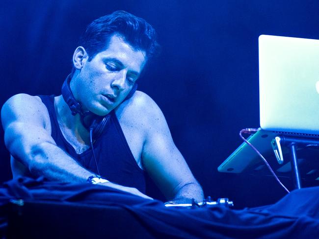 Global DJ ... Mark Ronson performs at FIB Benicassim Festival in Benicassim, Spain last week. Picture: Supplied