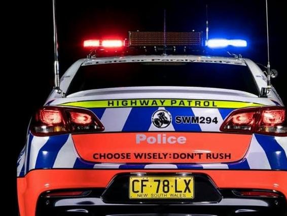 NSW Police car night