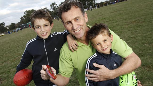 Peter Daicos with sons Josh and Nick, a decade ago.