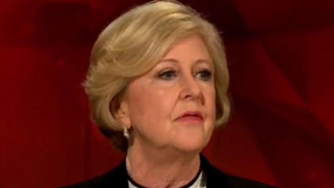 Professor Gillian Triggs on the ABC's Q & A program. Monday 4 December 2017. Source: ABChttps://www.facebook.com/abcqanda/videos/10154866953856831/