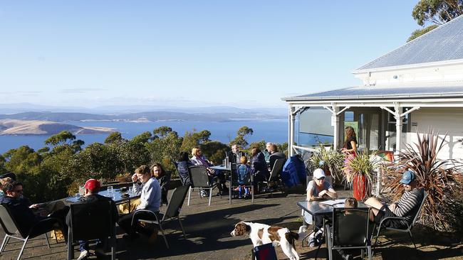 The expansive view from the Signal Station restaurant at Mount Nelson. Picture: MATT THOMPSON