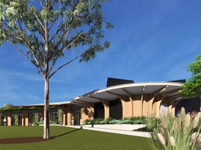 Artist impression of the Gold Coast's new biodiversity centre which will be built at the botanical gardens in Benowa. Picture: Supplied by Gold Coast City Council.