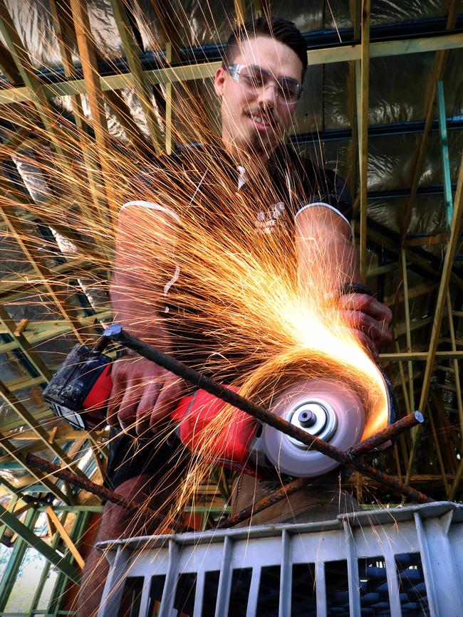 Apprentice Bradley Weyman. Picture: Jamie Hanson