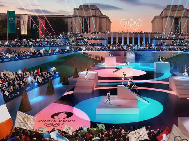 Paris 2024 Olympics opening ceremony artists illustrations. Picture: Supplied