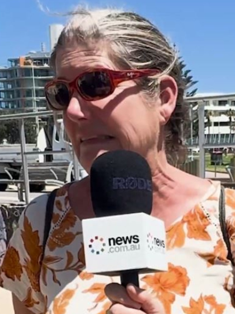 Some people we spoke too weren’t so convinced that going barefoot while doing your weekly shop is a good idea. Picture: news.com.au