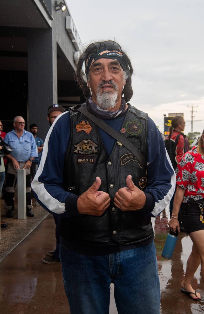 Mark Stockman joined Darwin's motorbike community at the NT Motorcycle Centre to raise money and awareness for the Salvation Army's annual Christmas Toy Ride. Picture: Pema Tamang Pakhrin