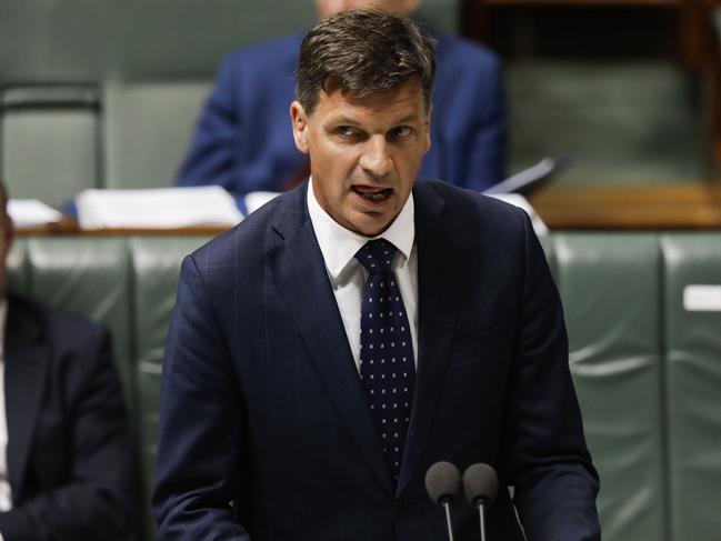 Energy Minister Angus Taylor has slammed carbon tariffs, saying they were a “new form of protectionism”. Picture: Sean Davey