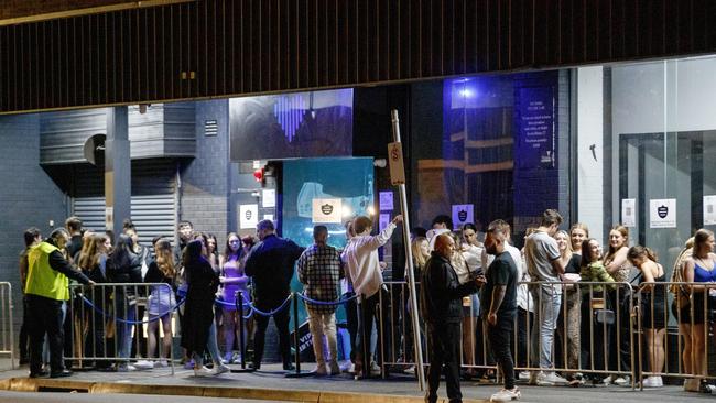 Patrons outside Love Machine nightclub. Picture: David Geraghty