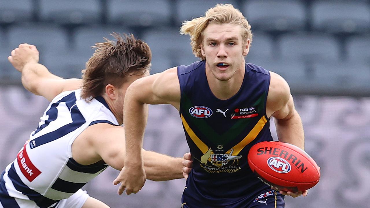 Jason Horne in action for the NAB AFL Academy. Picture: Michael Klein.