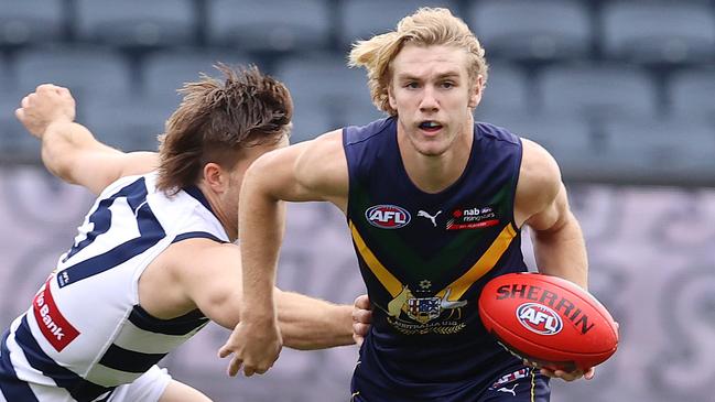 Jason Horne in action for the NAB AFL Academy. Picture: Michael Klein.